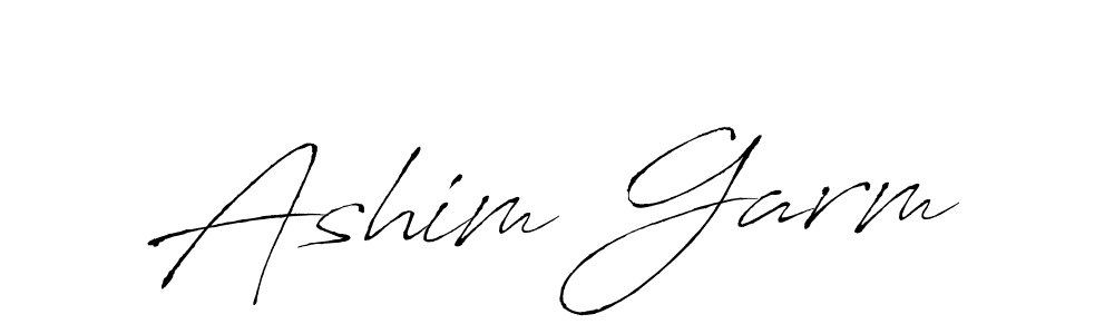 It looks lik you need a new signature style for name Ashim Garm. Design unique handwritten (Antro_Vectra) signature with our free signature maker in just a few clicks. Ashim Garm signature style 6 images and pictures png