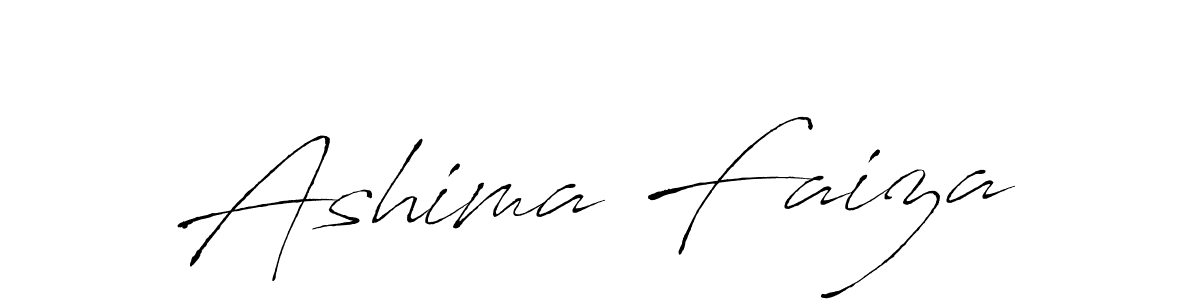 Make a beautiful signature design for name Ashima Faiza. With this signature (Antro_Vectra) style, you can create a handwritten signature for free. Ashima Faiza signature style 6 images and pictures png