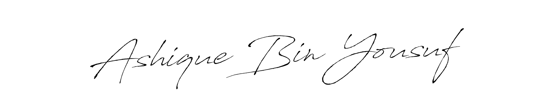 This is the best signature style for the Ashique Bin Yousuf name. Also you like these signature font (Antro_Vectra). Mix name signature. Ashique Bin Yousuf signature style 6 images and pictures png