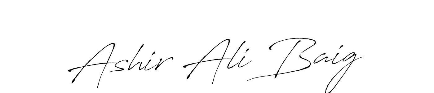 It looks lik you need a new signature style for name Ashir Ali Baig. Design unique handwritten (Antro_Vectra) signature with our free signature maker in just a few clicks. Ashir Ali Baig signature style 6 images and pictures png