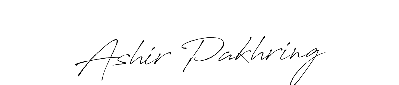 You should practise on your own different ways (Antro_Vectra) to write your name (Ashir Pakhring) in signature. don't let someone else do it for you. Ashir Pakhring signature style 6 images and pictures png