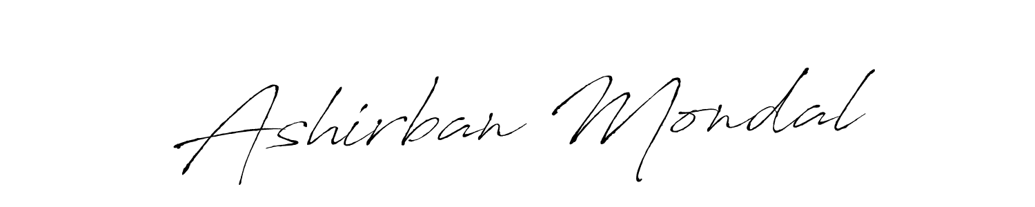 Ashirban Mondal stylish signature style. Best Handwritten Sign (Antro_Vectra) for my name. Handwritten Signature Collection Ideas for my name Ashirban Mondal. Ashirban Mondal signature style 6 images and pictures png