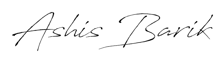 Antro_Vectra is a professional signature style that is perfect for those who want to add a touch of class to their signature. Get Ashis Barik name fancy signature for free. Ashis Barik signature style 6 images and pictures png
