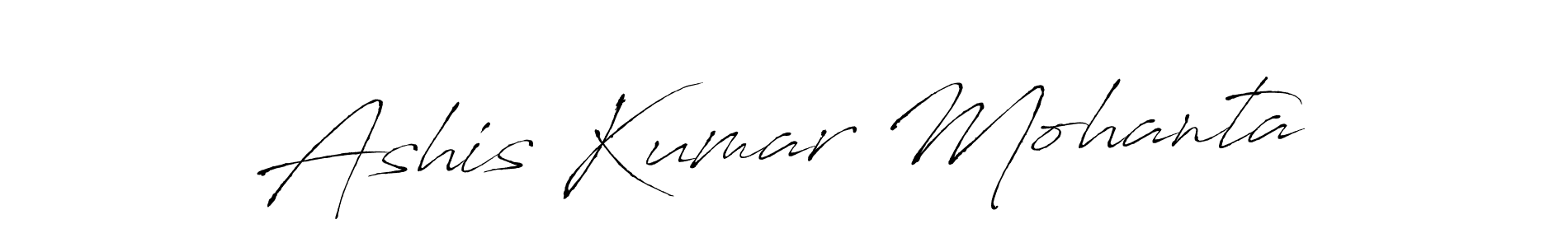 The best way (Antro_Vectra) to make a short signature is to pick only two or three words in your name. The name Ashis Kumar Mohanta include a total of six letters. For converting this name. Ashis Kumar Mohanta signature style 6 images and pictures png