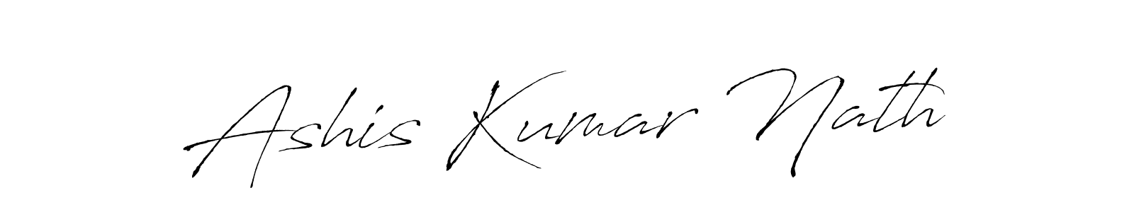 Ashis Kumar Nath stylish signature style. Best Handwritten Sign (Antro_Vectra) for my name. Handwritten Signature Collection Ideas for my name Ashis Kumar Nath. Ashis Kumar Nath signature style 6 images and pictures png