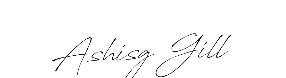 Antro_Vectra is a professional signature style that is perfect for those who want to add a touch of class to their signature. It is also a great choice for those who want to make their signature more unique. Get Ashisg Gill name to fancy signature for free. Ashisg Gill signature style 6 images and pictures png