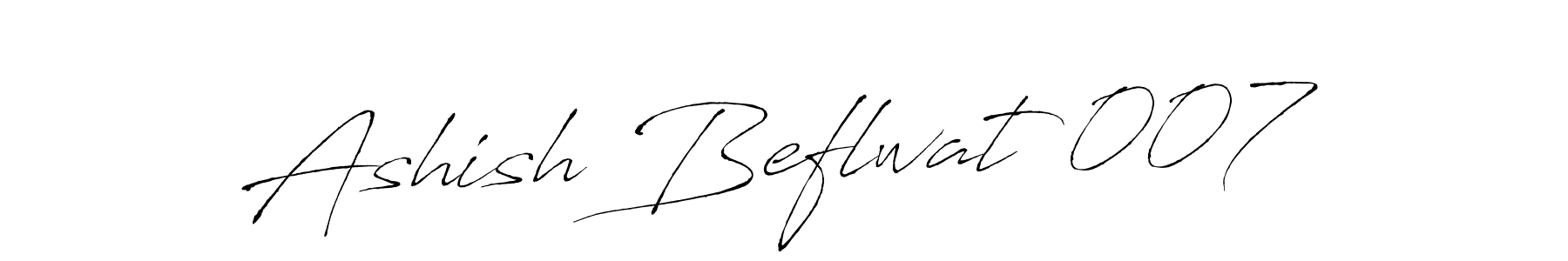 Design your own signature with our free online signature maker. With this signature software, you can create a handwritten (Antro_Vectra) signature for name Ashish Beflwat 007. Ashish Beflwat 007 signature style 6 images and pictures png