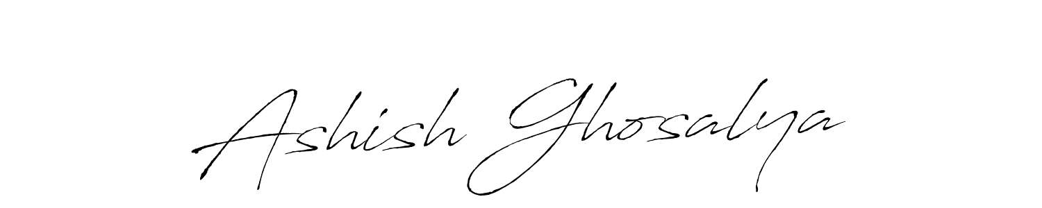 Design your own signature with our free online signature maker. With this signature software, you can create a handwritten (Antro_Vectra) signature for name Ashish Ghosalya. Ashish Ghosalya signature style 6 images and pictures png