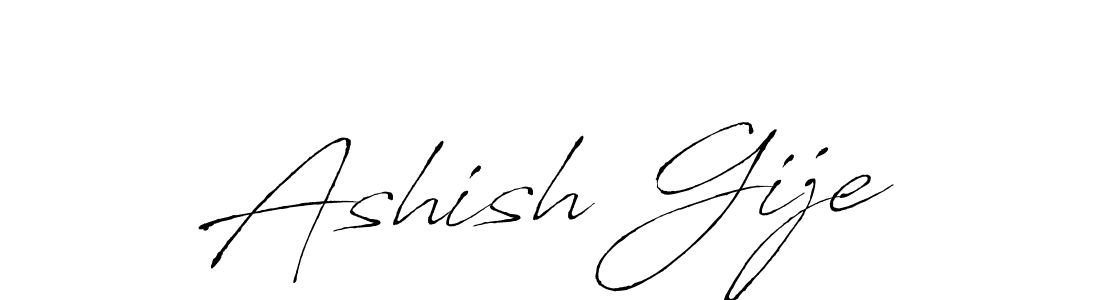 Also You can easily find your signature by using the search form. We will create Ashish Gije name handwritten signature images for you free of cost using Antro_Vectra sign style. Ashish Gije signature style 6 images and pictures png