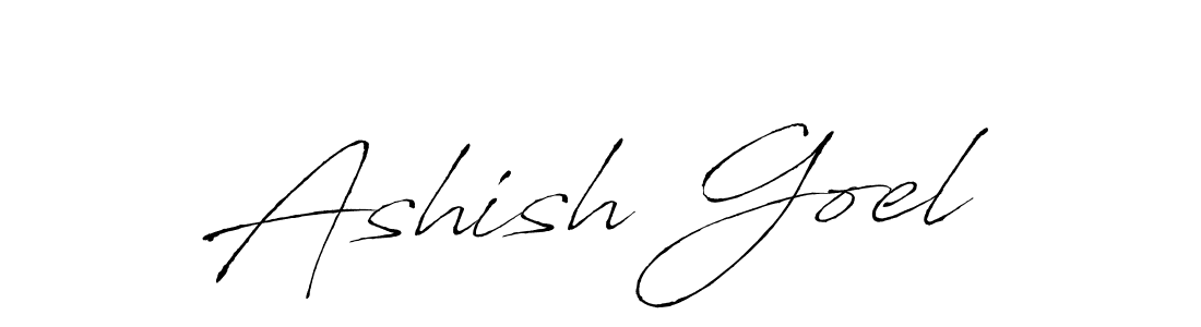 Create a beautiful signature design for name Ashish Goel. With this signature (Antro_Vectra) fonts, you can make a handwritten signature for free. Ashish Goel signature style 6 images and pictures png