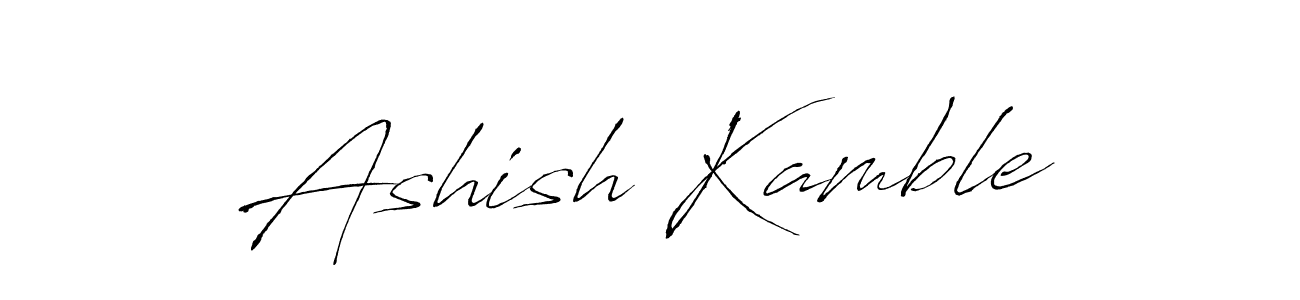 Make a beautiful signature design for name Ashish Kamble. With this signature (Antro_Vectra) style, you can create a handwritten signature for free. Ashish Kamble signature style 6 images and pictures png