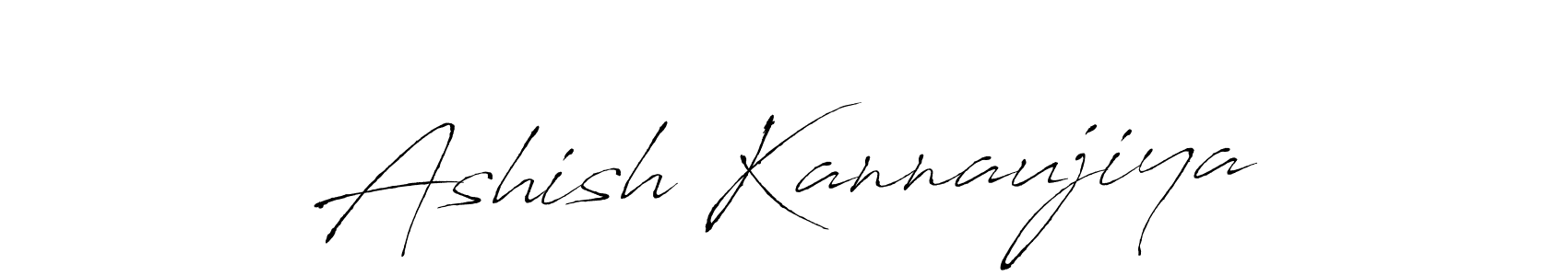 Create a beautiful signature design for name Ashish Kannaujiya. With this signature (Antro_Vectra) fonts, you can make a handwritten signature for free. Ashish Kannaujiya signature style 6 images and pictures png