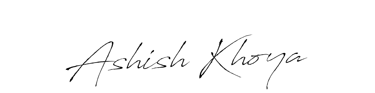 Ashish Khoya stylish signature style. Best Handwritten Sign (Antro_Vectra) for my name. Handwritten Signature Collection Ideas for my name Ashish Khoya. Ashish Khoya signature style 6 images and pictures png