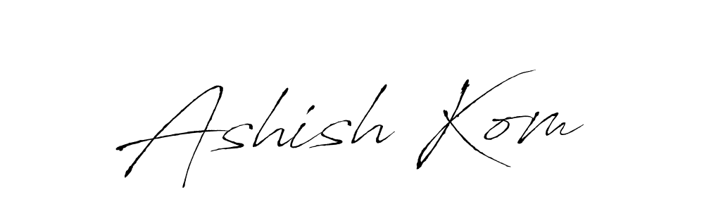 Create a beautiful signature design for name Ashish Kom. With this signature (Antro_Vectra) fonts, you can make a handwritten signature for free. Ashish Kom signature style 6 images and pictures png