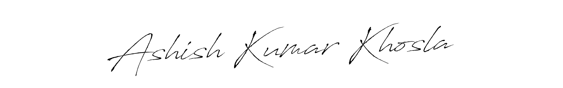 Use a signature maker to create a handwritten signature online. With this signature software, you can design (Antro_Vectra) your own signature for name Ashish Kumar Khosla. Ashish Kumar Khosla signature style 6 images and pictures png