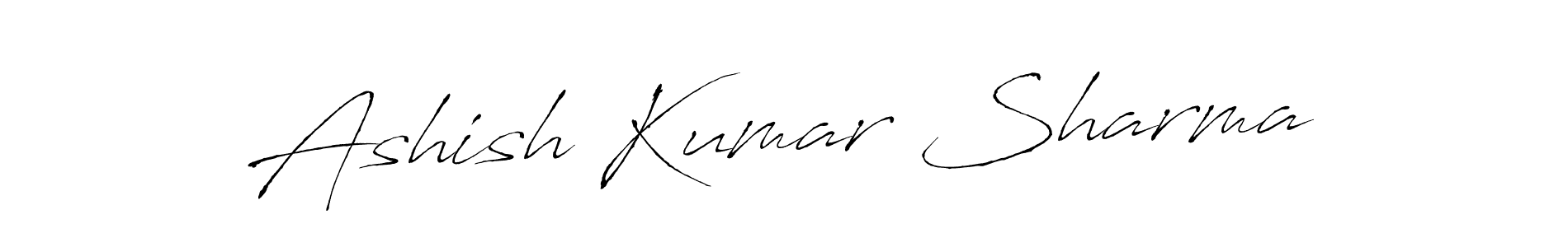 Make a beautiful signature design for name Ashish Kumar Sharma. With this signature (Antro_Vectra) style, you can create a handwritten signature for free. Ashish Kumar Sharma signature style 6 images and pictures png
