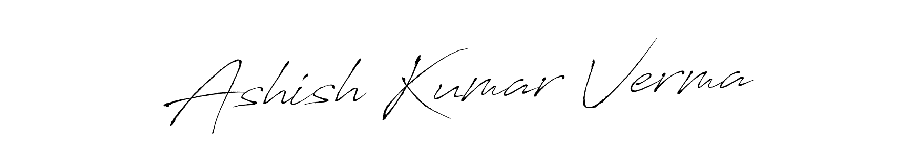 Design your own signature with our free online signature maker. With this signature software, you can create a handwritten (Antro_Vectra) signature for name Ashish Kumar Verma. Ashish Kumar Verma signature style 6 images and pictures png