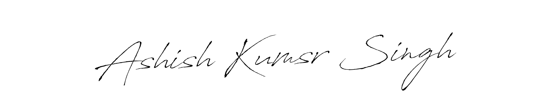 You can use this online signature creator to create a handwritten signature for the name Ashish Kumsr Singh. This is the best online autograph maker. Ashish Kumsr Singh signature style 6 images and pictures png