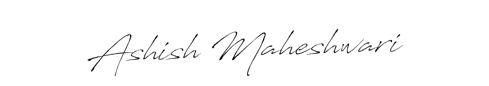 Design your own signature with our free online signature maker. With this signature software, you can create a handwritten (Antro_Vectra) signature for name Ashish Maheshwari. Ashish Maheshwari signature style 6 images and pictures png