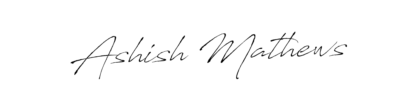 Design your own signature with our free online signature maker. With this signature software, you can create a handwritten (Antro_Vectra) signature for name Ashish Mathews. Ashish Mathews signature style 6 images and pictures png