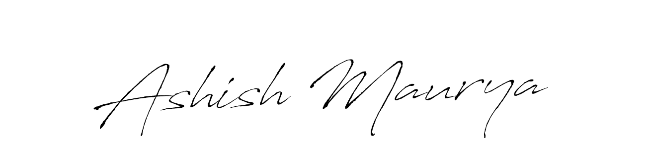 Make a beautiful signature design for name Ashish Maurya. With this signature (Antro_Vectra) style, you can create a handwritten signature for free. Ashish Maurya signature style 6 images and pictures png