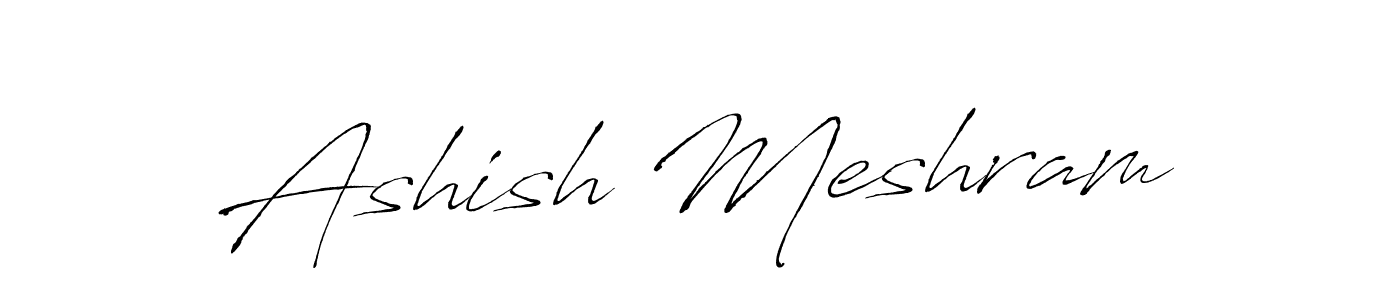 Make a beautiful signature design for name Ashish Meshram. With this signature (Antro_Vectra) style, you can create a handwritten signature for free. Ashish Meshram signature style 6 images and pictures png