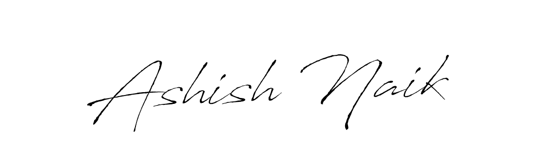 How to make Ashish Naik name signature. Use Antro_Vectra style for creating short signs online. This is the latest handwritten sign. Ashish Naik signature style 6 images and pictures png