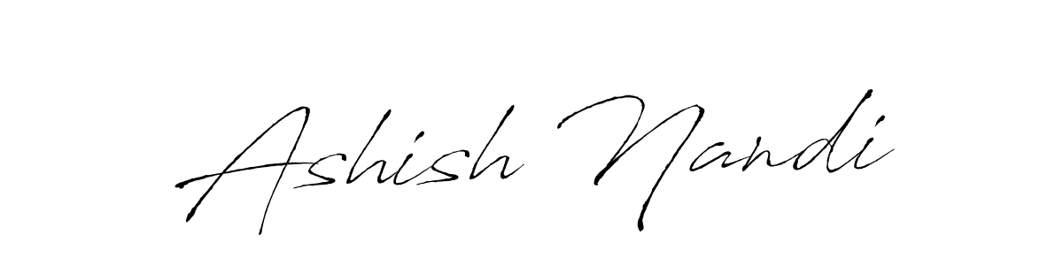 Design your own signature with our free online signature maker. With this signature software, you can create a handwritten (Antro_Vectra) signature for name Ashish Nandi. Ashish Nandi signature style 6 images and pictures png