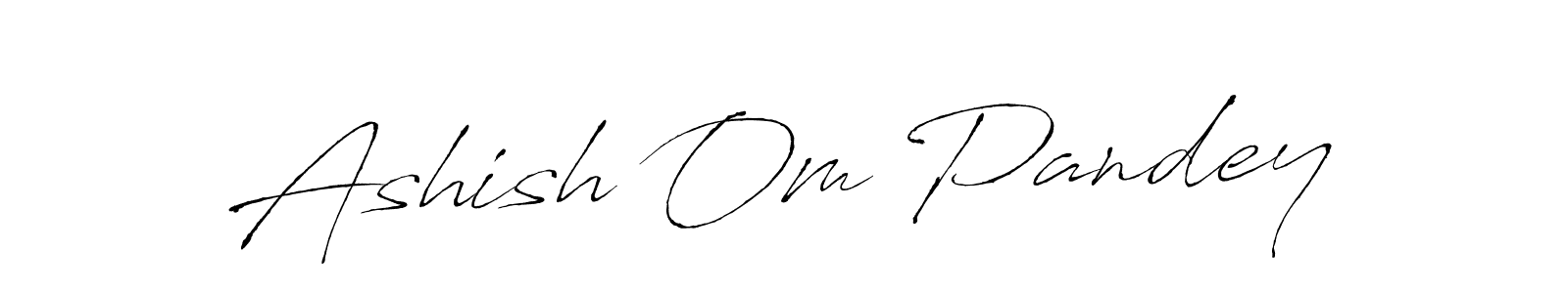 Also we have Ashish Om Pandey name is the best signature style. Create professional handwritten signature collection using Antro_Vectra autograph style. Ashish Om Pandey signature style 6 images and pictures png