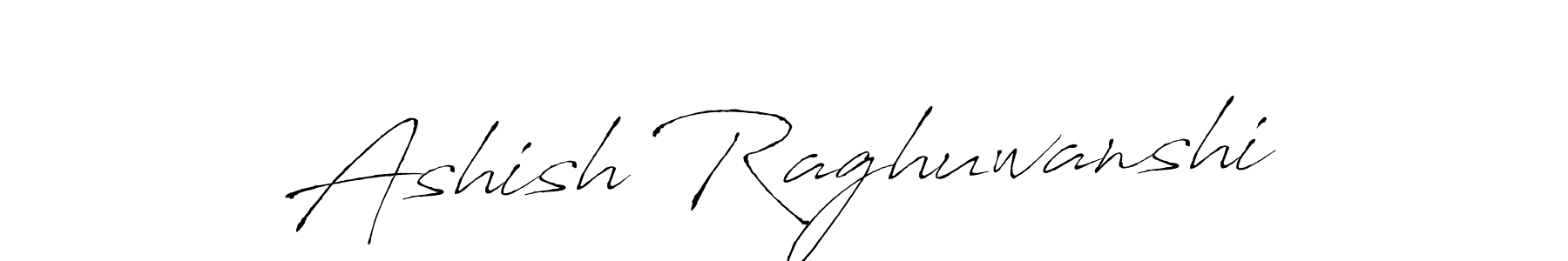 Create a beautiful signature design for name Ashish Raghuwanshi. With this signature (Antro_Vectra) fonts, you can make a handwritten signature for free. Ashish Raghuwanshi signature style 6 images and pictures png