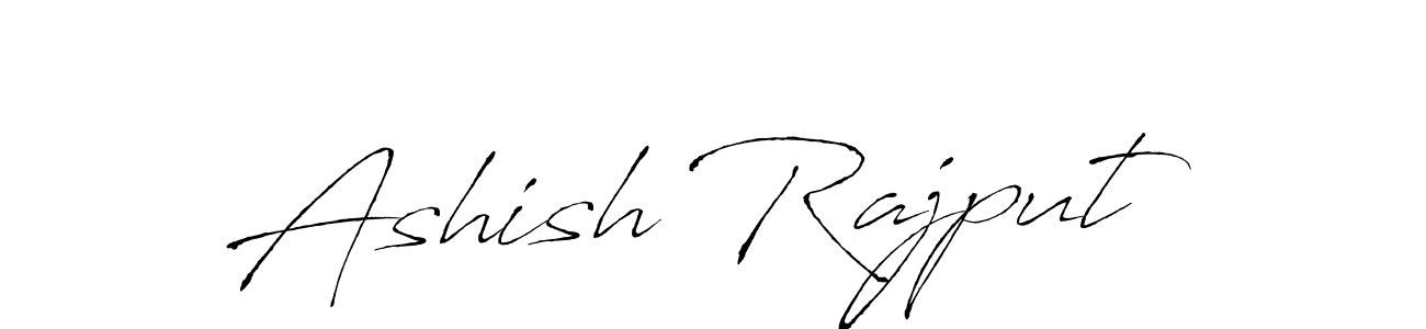 How to make Ashish Rajput name signature. Use Antro_Vectra style for creating short signs online. This is the latest handwritten sign. Ashish Rajput signature style 6 images and pictures png