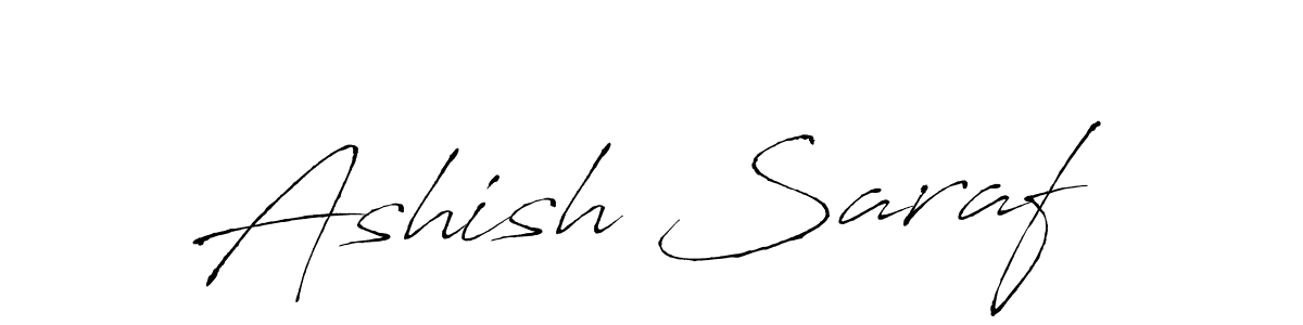 Make a beautiful signature design for name Ashish Saraf. With this signature (Antro_Vectra) style, you can create a handwritten signature for free. Ashish Saraf signature style 6 images and pictures png