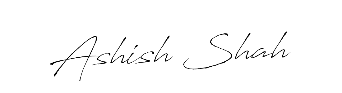 Design your own signature with our free online signature maker. With this signature software, you can create a handwritten (Antro_Vectra) signature for name Ashish Shah. Ashish Shah signature style 6 images and pictures png
