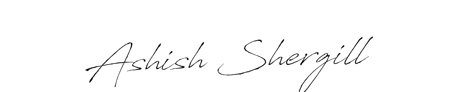 The best way (Antro_Vectra) to make a short signature is to pick only two or three words in your name. The name Ashish Shergill include a total of six letters. For converting this name. Ashish Shergill signature style 6 images and pictures png