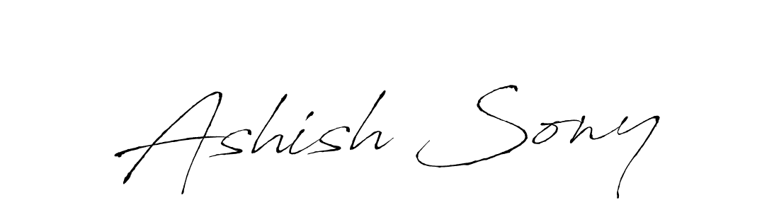 Make a beautiful signature design for name Ashish Sony. With this signature (Antro_Vectra) style, you can create a handwritten signature for free. Ashish Sony signature style 6 images and pictures png