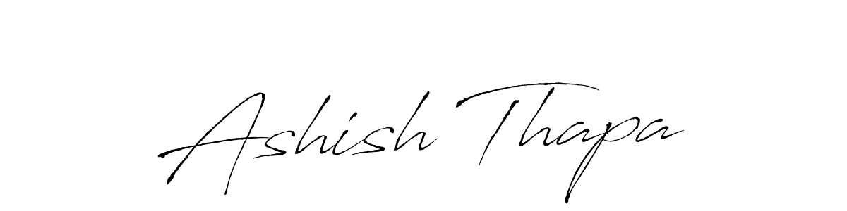 How to make Ashish Thapa signature? Antro_Vectra is a professional autograph style. Create handwritten signature for Ashish Thapa name. Ashish Thapa signature style 6 images and pictures png