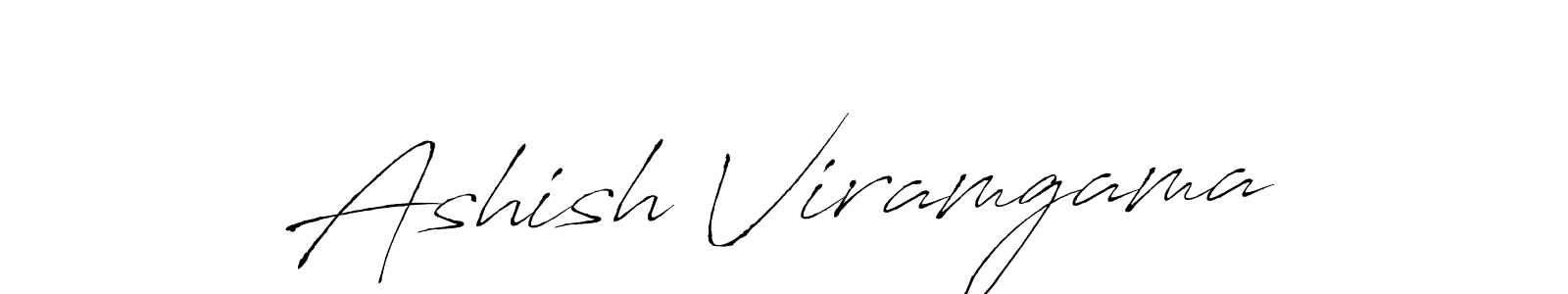 Antro_Vectra is a professional signature style that is perfect for those who want to add a touch of class to their signature. It is also a great choice for those who want to make their signature more unique. Get Ashish Viramgama name to fancy signature for free. Ashish Viramgama signature style 6 images and pictures png