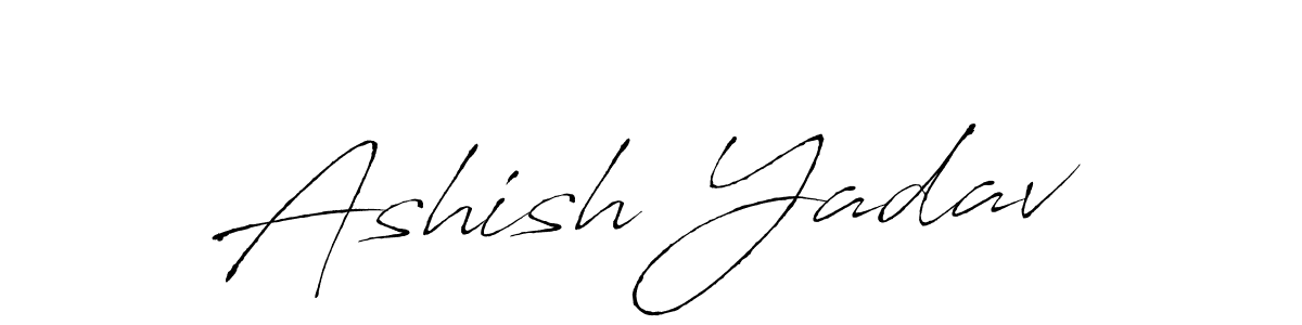 Create a beautiful signature design for name Ashish Yadav. With this signature (Antro_Vectra) fonts, you can make a handwritten signature for free. Ashish Yadav signature style 6 images and pictures png