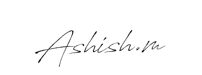 How to make Ashish.m signature? Antro_Vectra is a professional autograph style. Create handwritten signature for Ashish.m name. Ashish.m signature style 6 images and pictures png