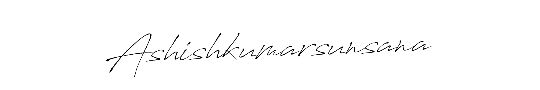 Ashishkumarsunsana stylish signature style. Best Handwritten Sign (Antro_Vectra) for my name. Handwritten Signature Collection Ideas for my name Ashishkumarsunsana. Ashishkumarsunsana signature style 6 images and pictures png