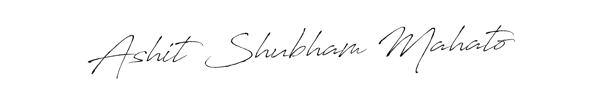 Make a beautiful signature design for name Ashit Shubham Mahato. With this signature (Antro_Vectra) style, you can create a handwritten signature for free. Ashit Shubham Mahato signature style 6 images and pictures png