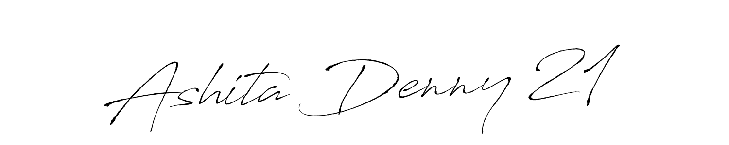 Make a beautiful signature design for name Ashita Denny 21. With this signature (Antro_Vectra) style, you can create a handwritten signature for free. Ashita Denny 21 signature style 6 images and pictures png