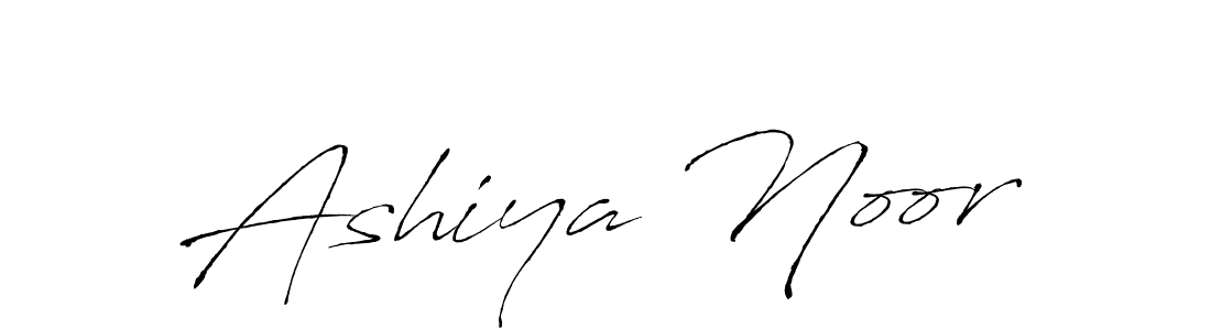 Design your own signature with our free online signature maker. With this signature software, you can create a handwritten (Antro_Vectra) signature for name Ashiya Noor. Ashiya Noor signature style 6 images and pictures png