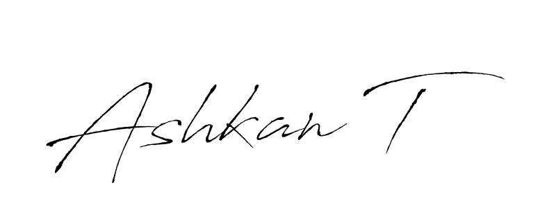 Make a beautiful signature design for name Ashkan T. With this signature (Antro_Vectra) style, you can create a handwritten signature for free. Ashkan T signature style 6 images and pictures png