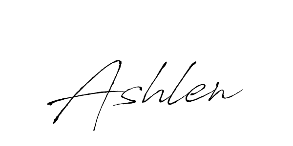 Use a signature maker to create a handwritten signature online. With this signature software, you can design (Antro_Vectra) your own signature for name Ashlen. Ashlen signature style 6 images and pictures png
