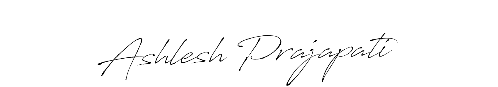 Make a beautiful signature design for name Ashlesh Prajapati. With this signature (Antro_Vectra) style, you can create a handwritten signature for free. Ashlesh Prajapati signature style 6 images and pictures png