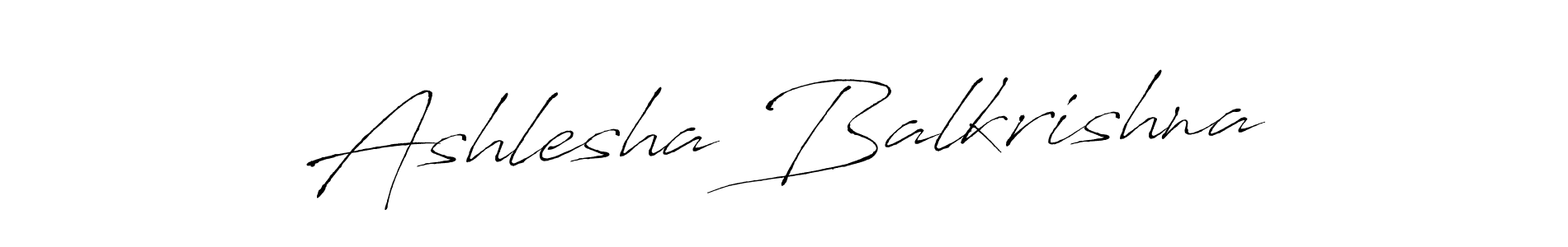Ashlesha Balkrishna stylish signature style. Best Handwritten Sign (Antro_Vectra) for my name. Handwritten Signature Collection Ideas for my name Ashlesha Balkrishna. Ashlesha Balkrishna signature style 6 images and pictures png