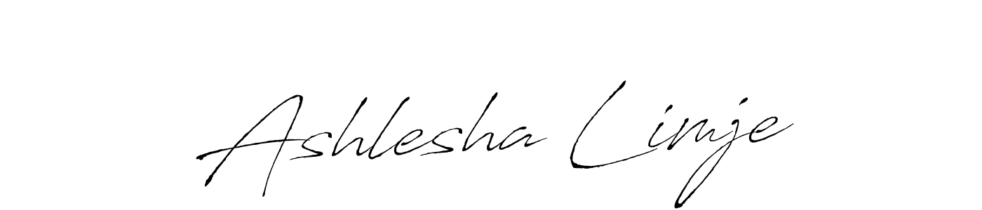 Make a beautiful signature design for name Ashlesha Limje. With this signature (Antro_Vectra) style, you can create a handwritten signature for free. Ashlesha Limje signature style 6 images and pictures png