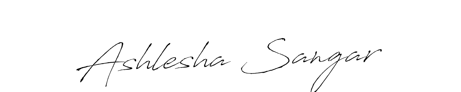 You should practise on your own different ways (Antro_Vectra) to write your name (Ashlesha Sangar) in signature. don't let someone else do it for you. Ashlesha Sangar signature style 6 images and pictures png