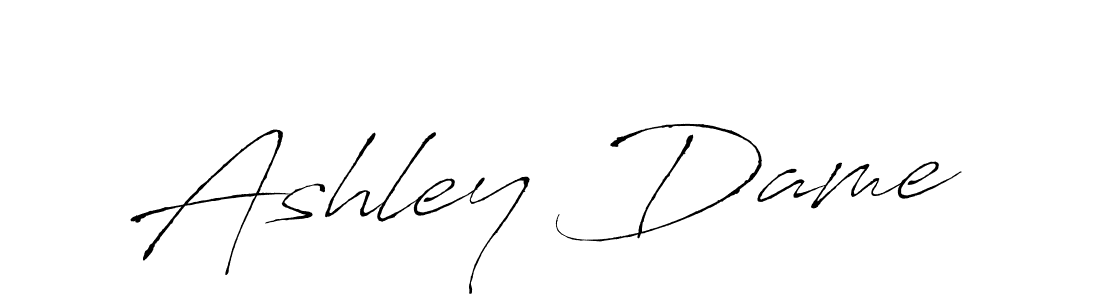 Design your own signature with our free online signature maker. With this signature software, you can create a handwritten (Antro_Vectra) signature for name Ashley Dame. Ashley Dame signature style 6 images and pictures png